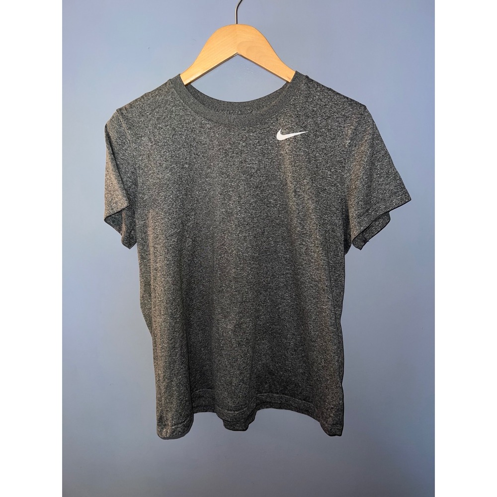 Nike Mens The Nike Tee Dri-FIT Short Sleeve Heather Charcoal Grey T-Shirt L